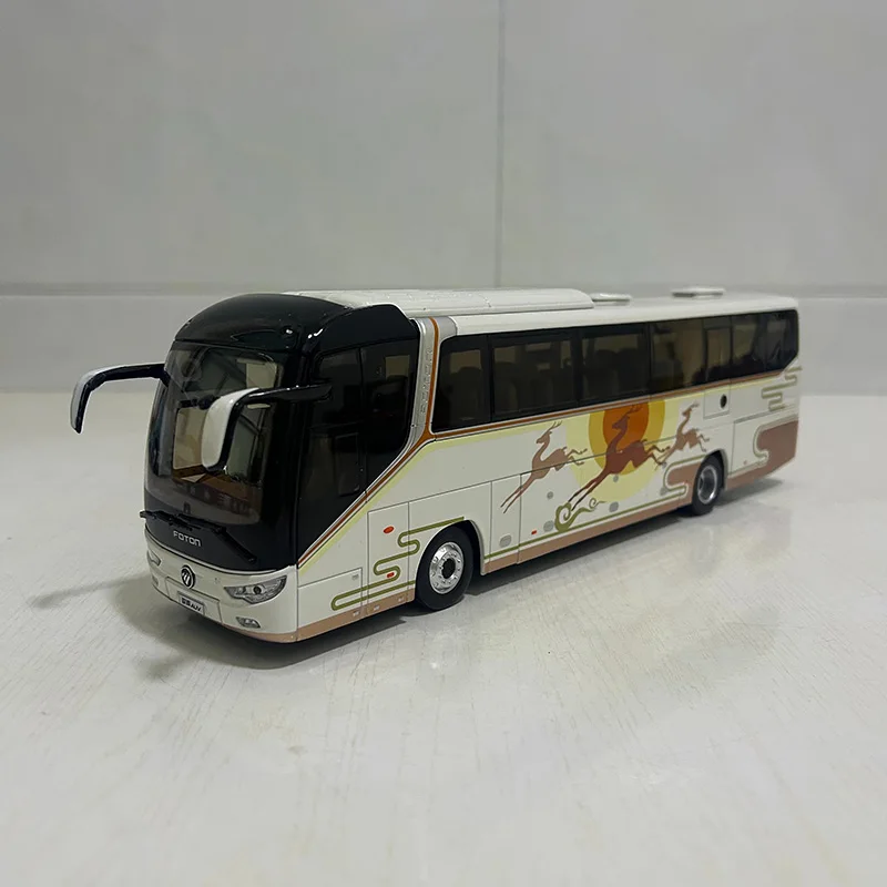 Фото Масштабная модель автобуса Foton Ohui BJ6122 (1:36) из сплава, коллекционная, для декора №3