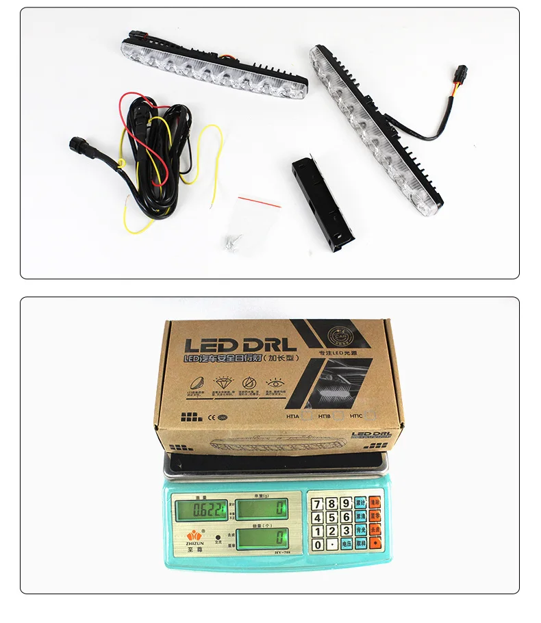 

Маленькие Дневные Ходовые Огни С 9 Светодиодами Harpoon, Автомобильные Ходовые Огни, Средняя Сетка, Всегда Яркие