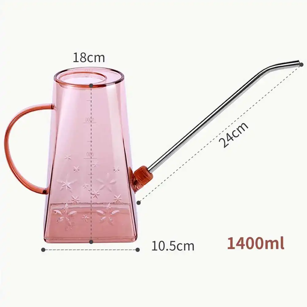 

1PC 1400ML Watering Can 304 Steel Large Succulent Watering Flower Long Pointy Beak For Garden Watering Equipment Tools