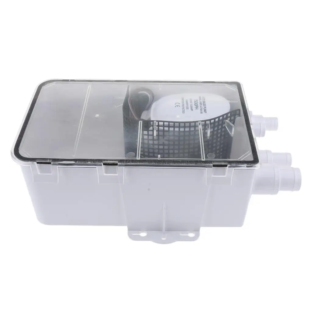 

Waste Sump Drain Pump System 600GPH 12V Boat RV Bilge Drain Box