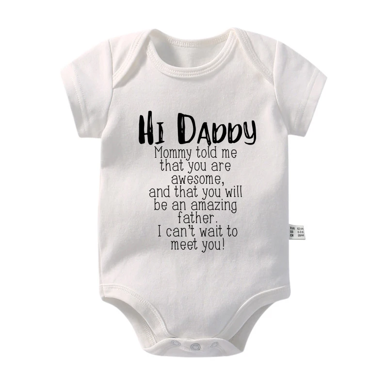 Привет Папа мама сказала мне что вы потрясающие Детские боди хлопковый Детский