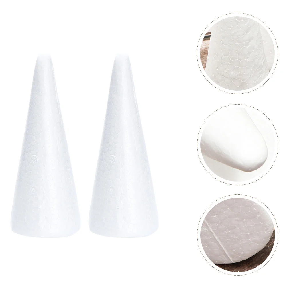 

Cone Cones Diystyrofoamcrafts Christmas Craft Treewhite Shape Toyspaintthings Children Shapes Ornament Polystyrene Kids Party