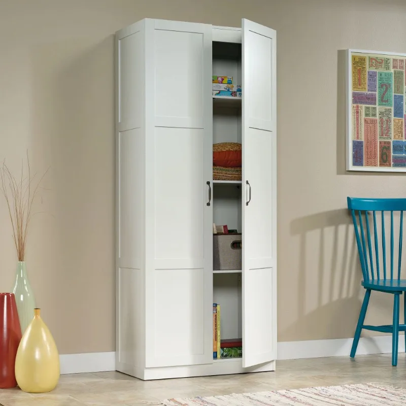 

Sauder Select 2-Door Tall Storage Cabinet, White Finish