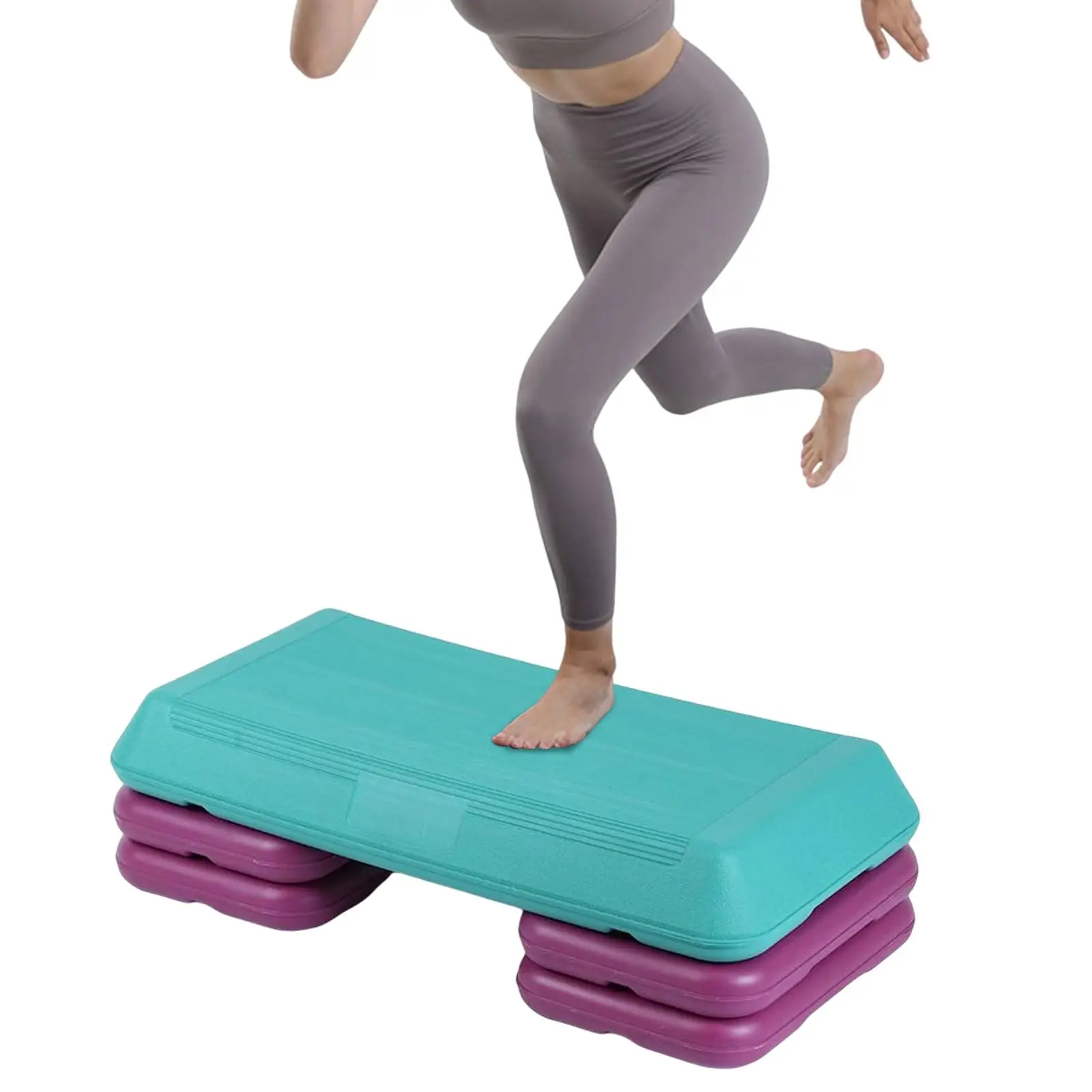 

Fitness Pedal Non Slip 3 Height Practical Portable Durable Aerobic Step Trainer
