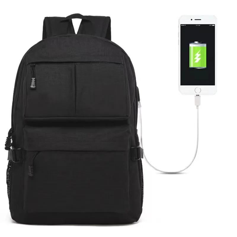 

Рюкзак с защитой от кражи для мужчин, мужской водонепроницаемый ранец для ноутбука 15,6 дюйма, вместительный школьный портфель с USB-портом