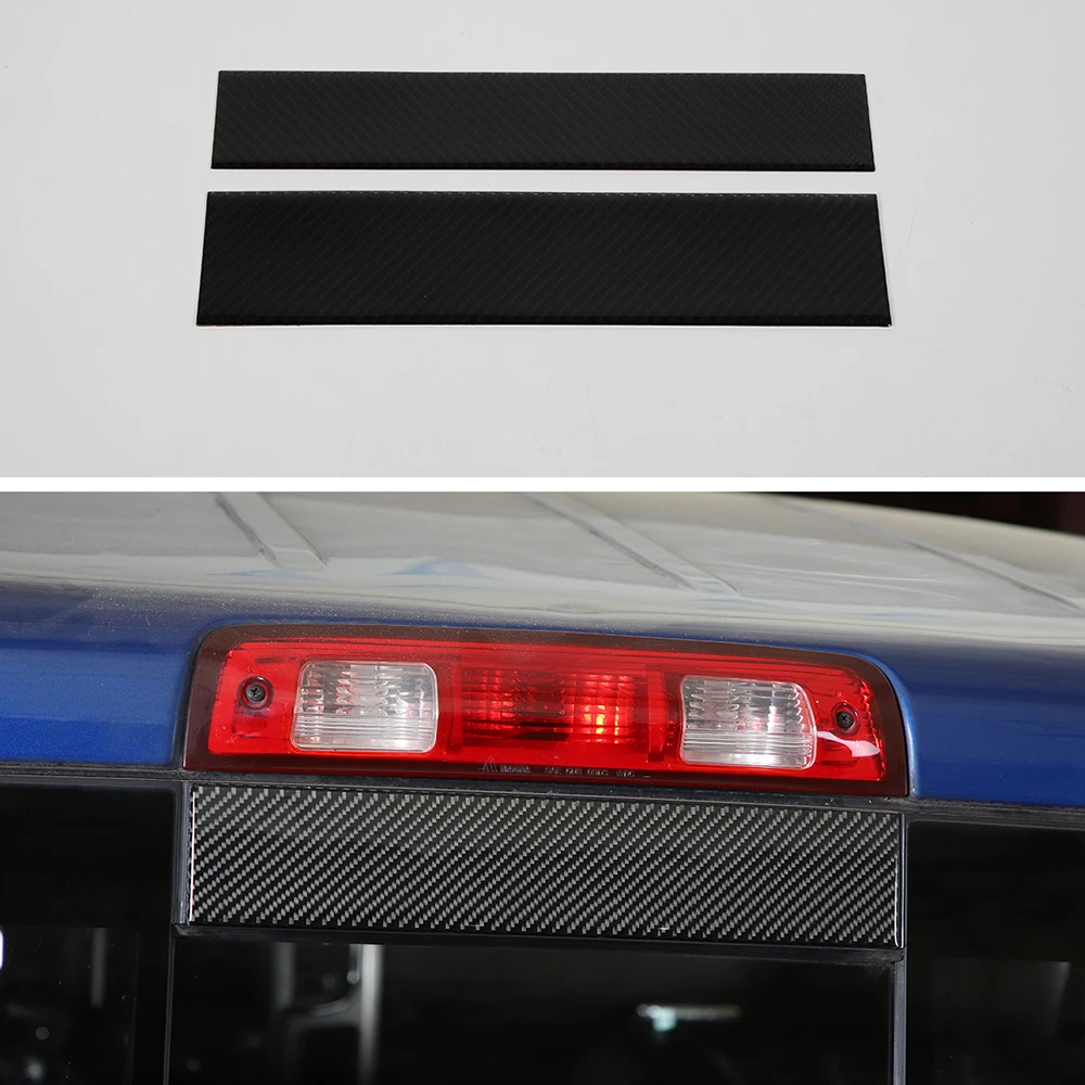 

Genuine Carbon Fiber Car Stickers For Dodge Ram 2010-2015 Car Rear Window Decoration Cover Trim Styling 2pcs