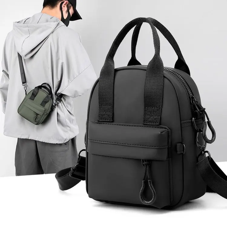 

Nylon Fashion Shoulder Bag Men Solid Mini Messenger Crossbody Tote Sports Bag for Men Sports Casual Sling Purse Shoulder Bags 가방