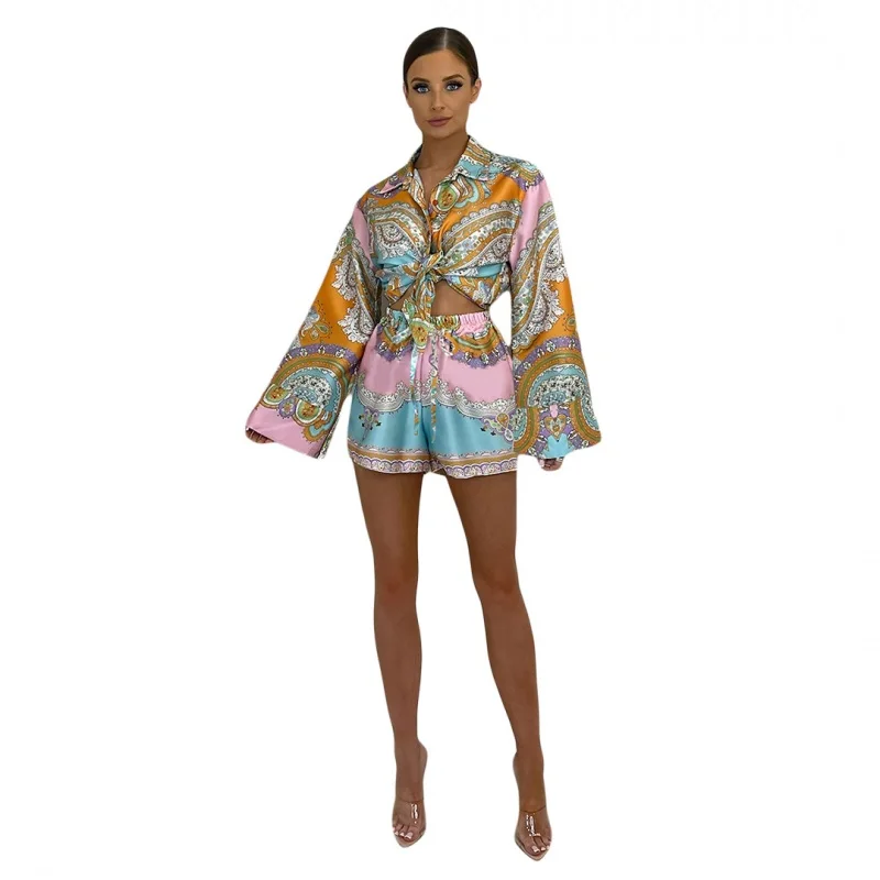 

3 Piece Sets African Sets For Women New African Print Elastic Bazin Baggy Shorts Rock Style Dashiki Famous Suit Outfits Scarf