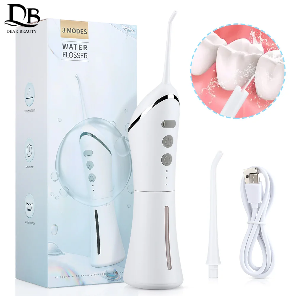 

3 Modes Oral Irrigator 150ml Water Tank Portable Dental Flosser Dental Teeth Cleaner USB Rechargeable Teeth Whitening Irrigator
