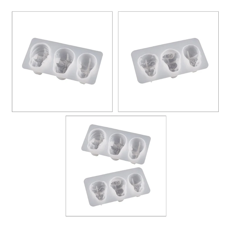 

Силиконовые формы для подвесок, глиняные формы, силиконовые формы для ключей в форме черепа на Хэллоуин