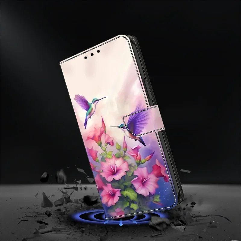 Флип-чехол для телефона кожаный флип-кошелек с 3D рисунком Google Pixel 9 Pro XL 8a 7a 9Pro