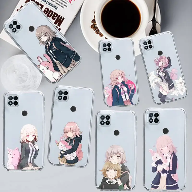 

Chiaki Nanami Danganronpa anime Phone Case Transparent for Xiaomi redmi note x f poco 10 11 9 7 8 3 i t s pro cover shell coque