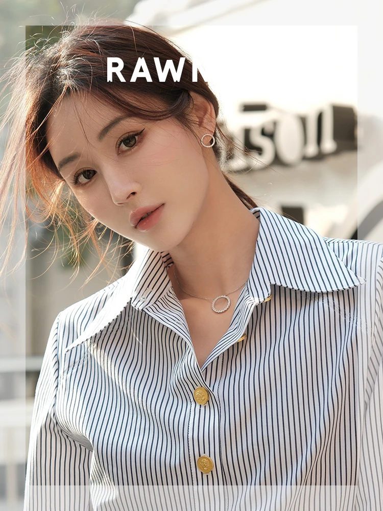 Серьги-гвоздики Rawness Star Rail полные кристаллов круглые серьги из стерлингового