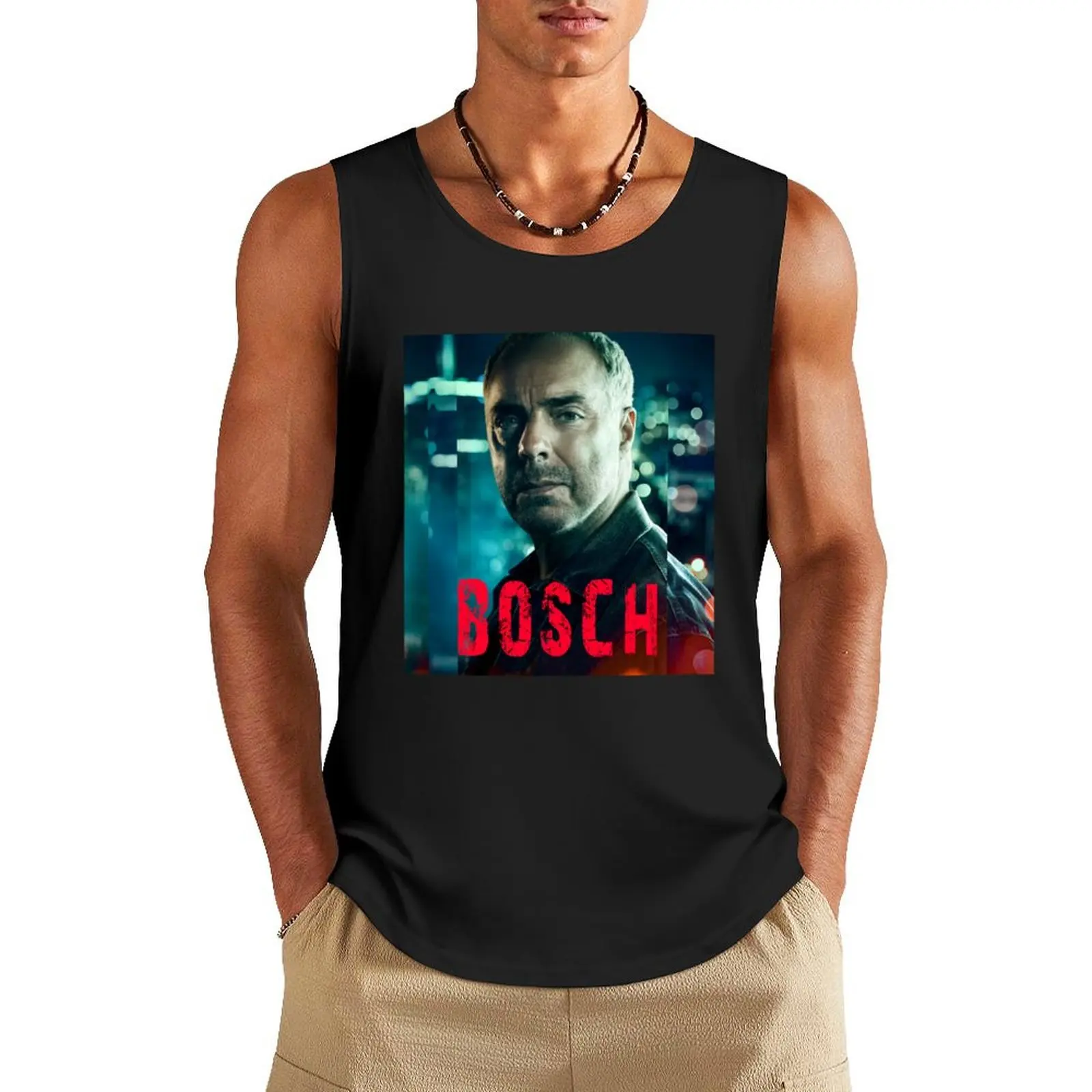 Bosch - La полицейская майка без рукавов мужская футболка спортивная