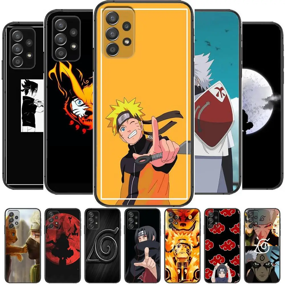 

Japanese anime Naruto Phone Case Hull For Samsung Galaxy A70 A50 A51 A71 A52 A40 A30 A31 A90 A20E 5G a20s Black Shell Art Cell C
