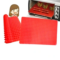 silicone red pyramid baking mat baking mat oven liners nonstick and easy to clean silicone baking slip mats 100 silicone mats