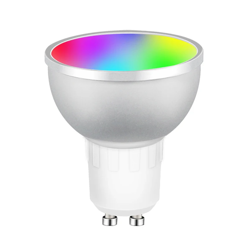 

Zigbee LED Bulb GU10 Spotlight RGB Dimmable 5W Tuya Smart Wifi/IR Remote Control RGB and White DIY Color For Alexa Google Home
