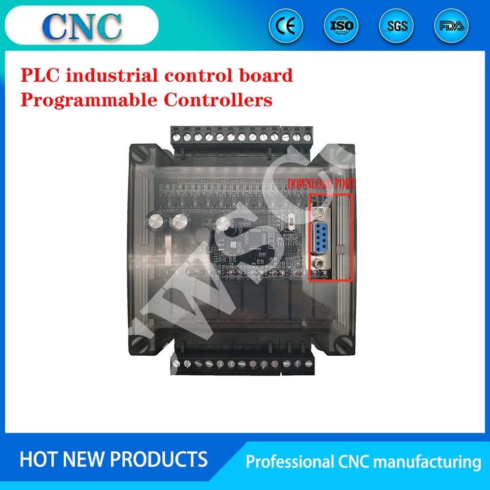 Placa de Controle Industrial do Plc Controlador Programável hk Suporta Instrução Fx2n 2n 20mr 20mt
