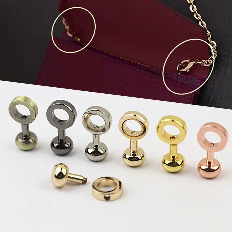 

Fashion Metallic Small Exquisite Crossbody Modified Buttons Zipper Hardware Parts Buckle Modification Buckle Bags Accessories