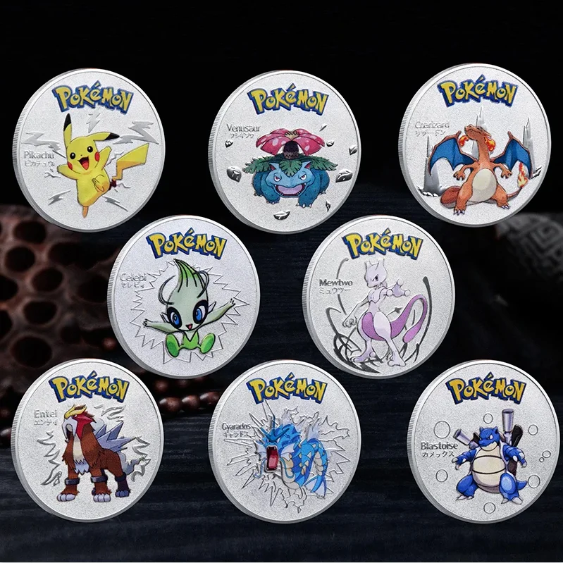 

Pokemon Gold Coin Metal Set Pikachu Charizard Commemorative Coin Anime Baby Gold Coin Pokemon Coin Commemorative Medal