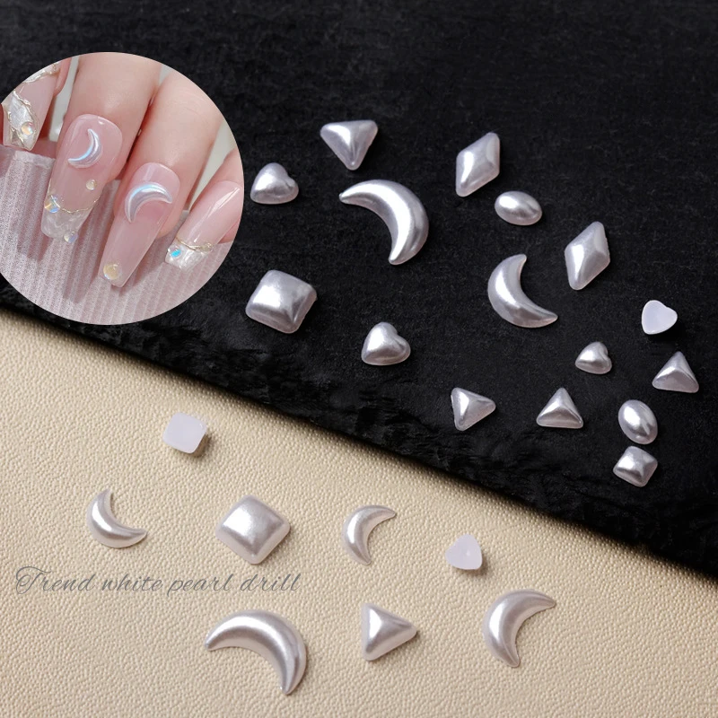 

200 шт./упаковка, жемчужины для украшения ногтей