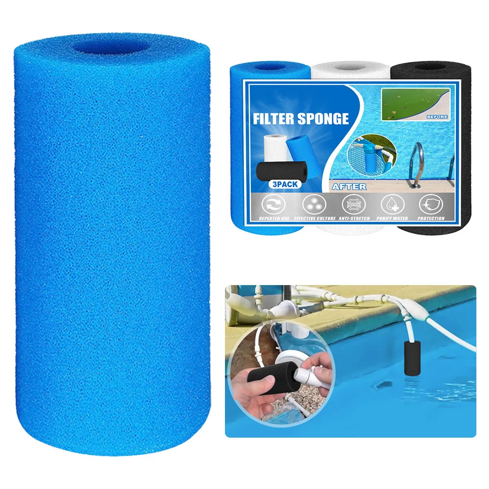 

Фильтрующая губка для бассейна, многоразовый очиститель биопены, картридж для воды, Intex-тип, аксессуары для бассейна, прочная вода