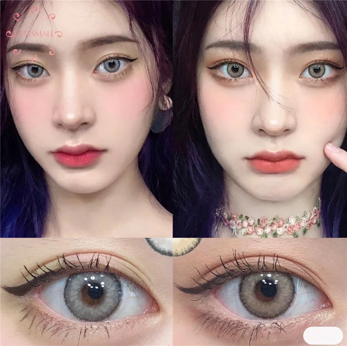 2 шт./пара цветные контактные линзы для глаз от близорукости