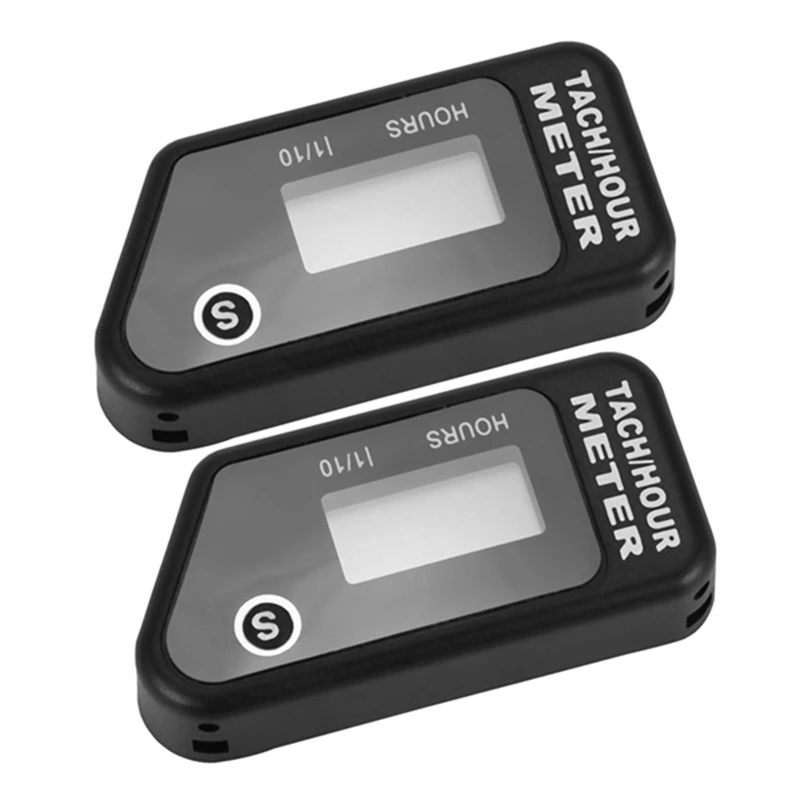2 шт. сбрасываемый счетчик часов цифровой тахометр для подвесного мотора