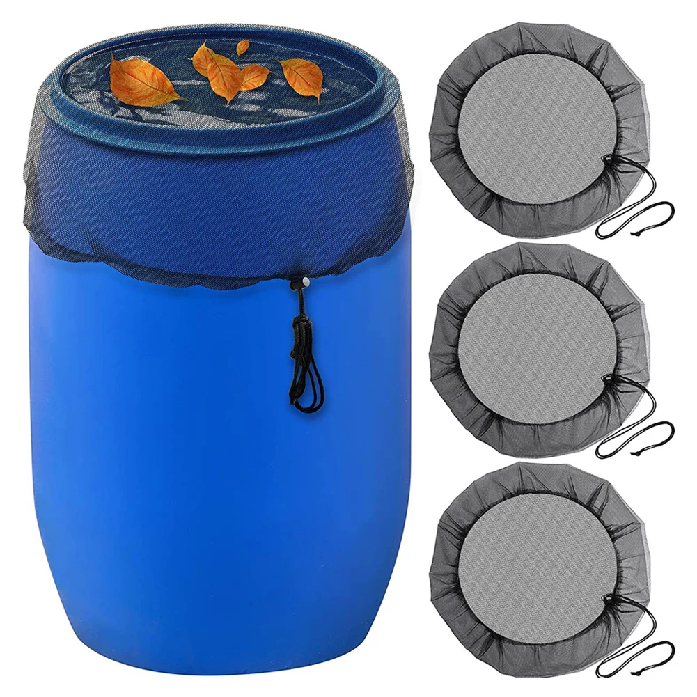 

Outdoor Mesh Cover Netting for Rain Barrels PE Water Collection Buckets Tank Rain Harvesting Protector Screen Covers for Garden
