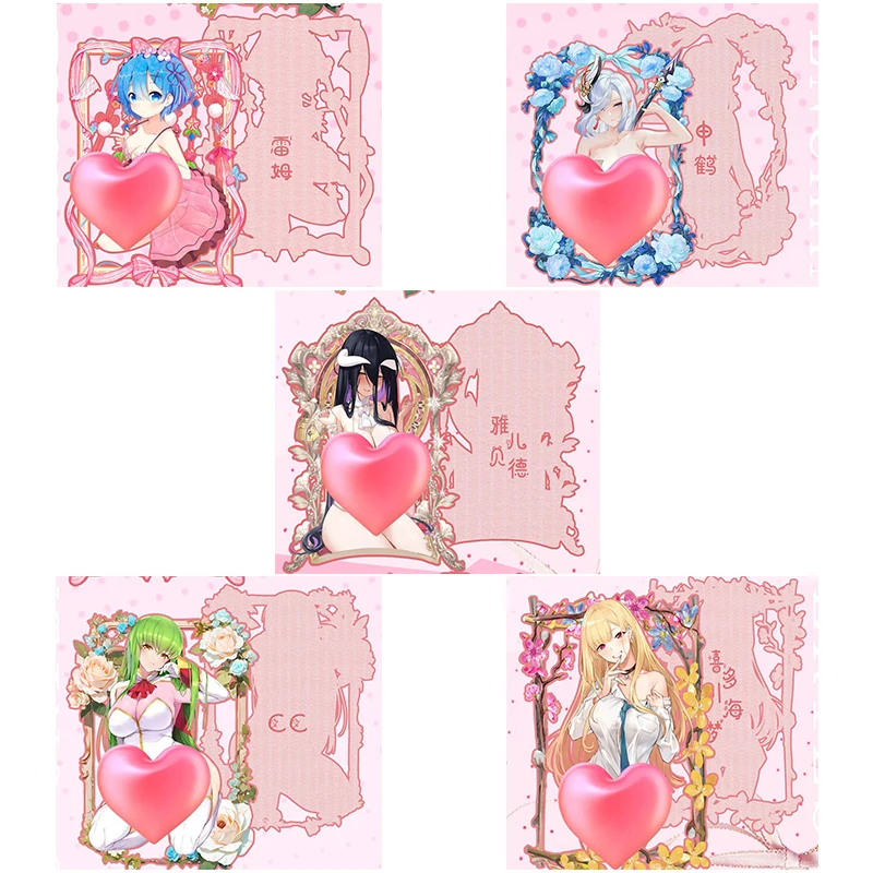 Аниме История богини персонажи Rem Albedo Kitagawa Marin Shenhe CC металлическая коллекционная