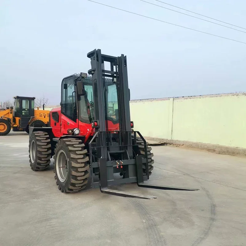 Лидер продаж 6-тонный внедорожный вилочный погрузчик 6000 кг для всех грубых счетов