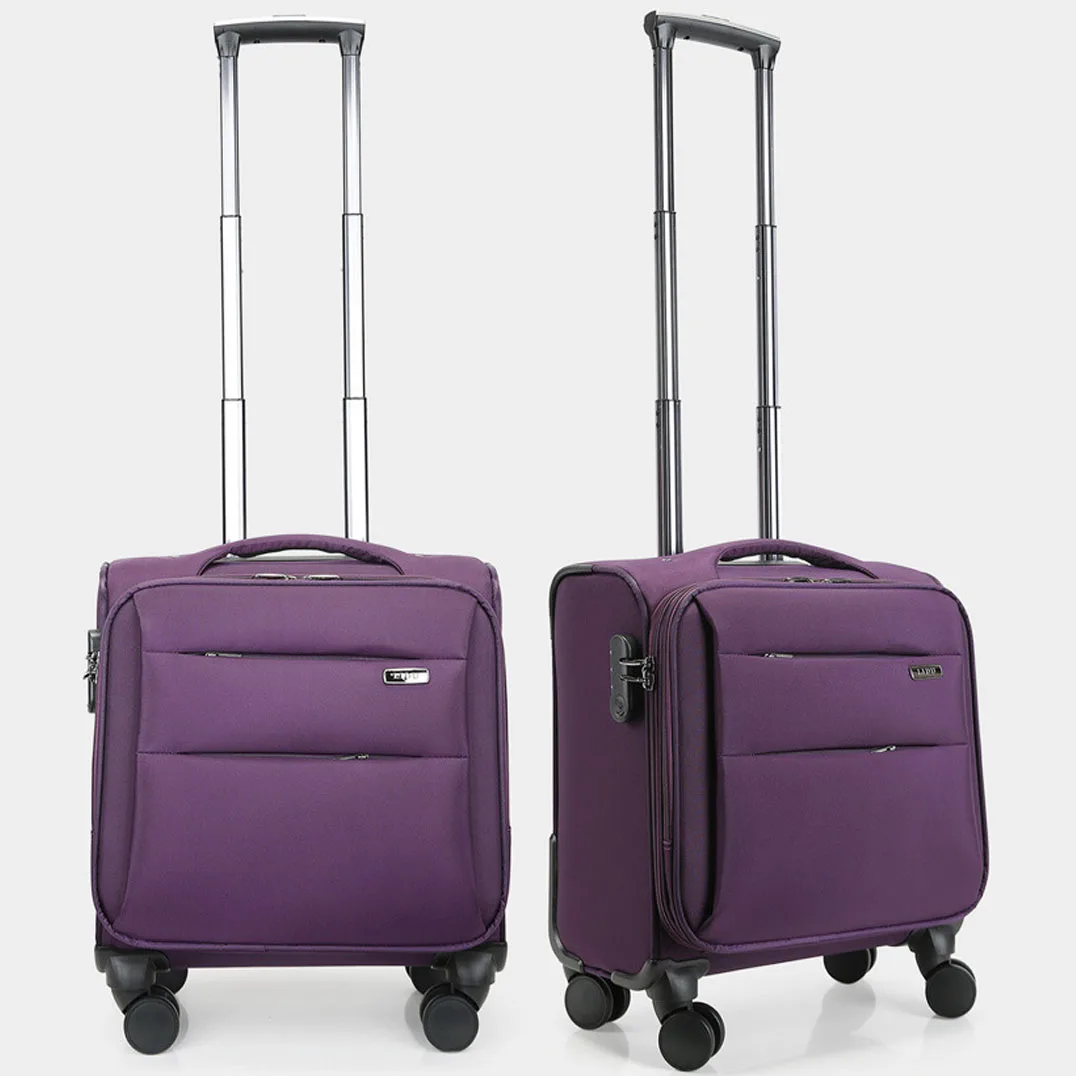 

14"16"18"20" Travel Soft Mini Wheeled Suitcase Oxford Cloth Trolley Rolling Laptop Luggage Boarding Case Val