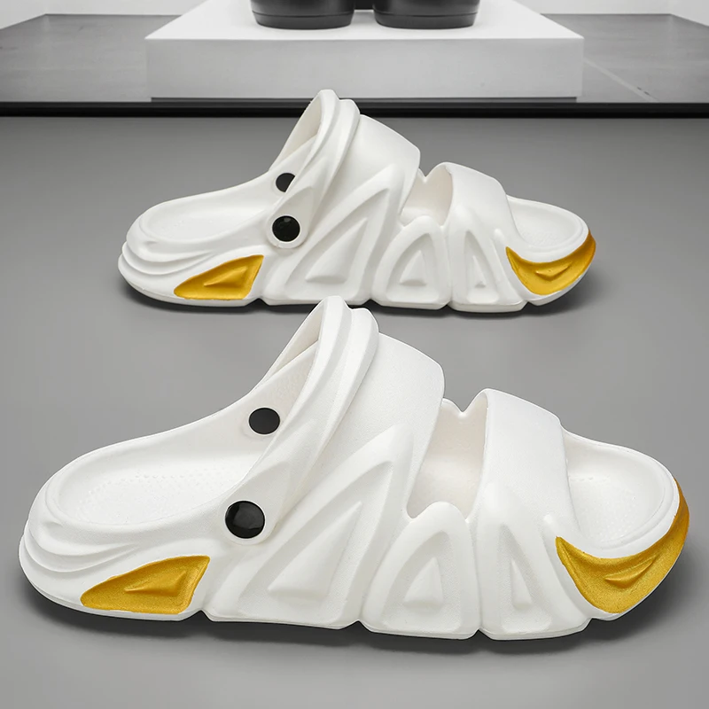 Сандалии мужские уличные на платформе повседневные шлепанцы пляжная обувь