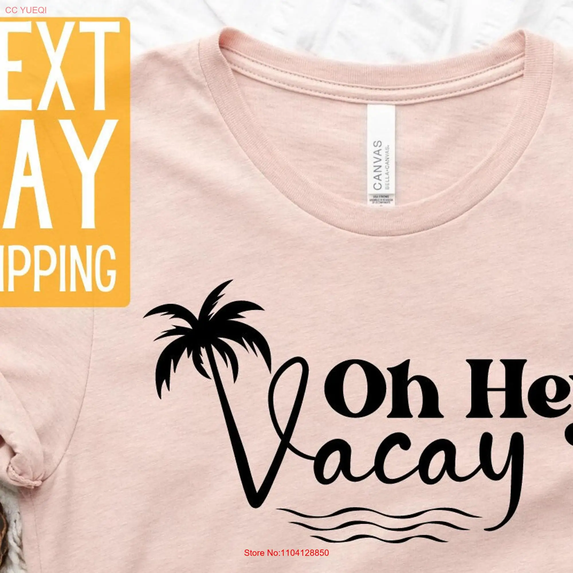 Футболка Vacay с длинным или коротким рукавом для семейного отпуска