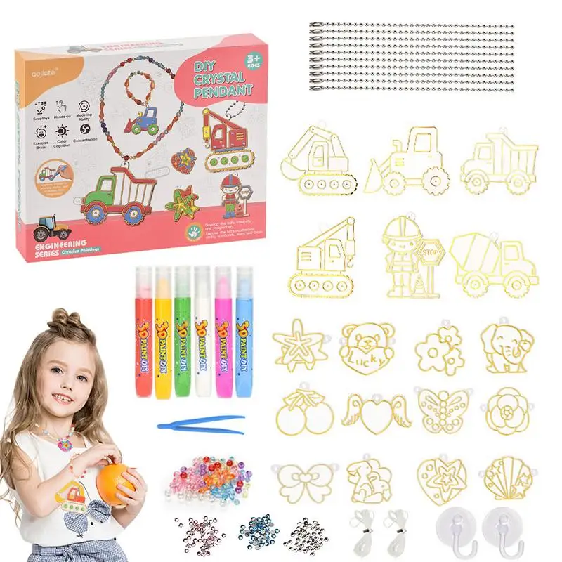 

Набор для творчества с хрустальными подвесками, искусство и искусство, детский клей для выпечки, для мальчиков и девочек