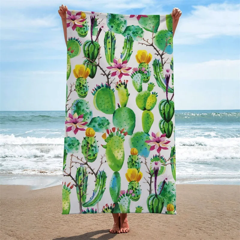 1 шт. пляжное полотенце быстросохнущее банное из микрофибры с принтом Альпака s