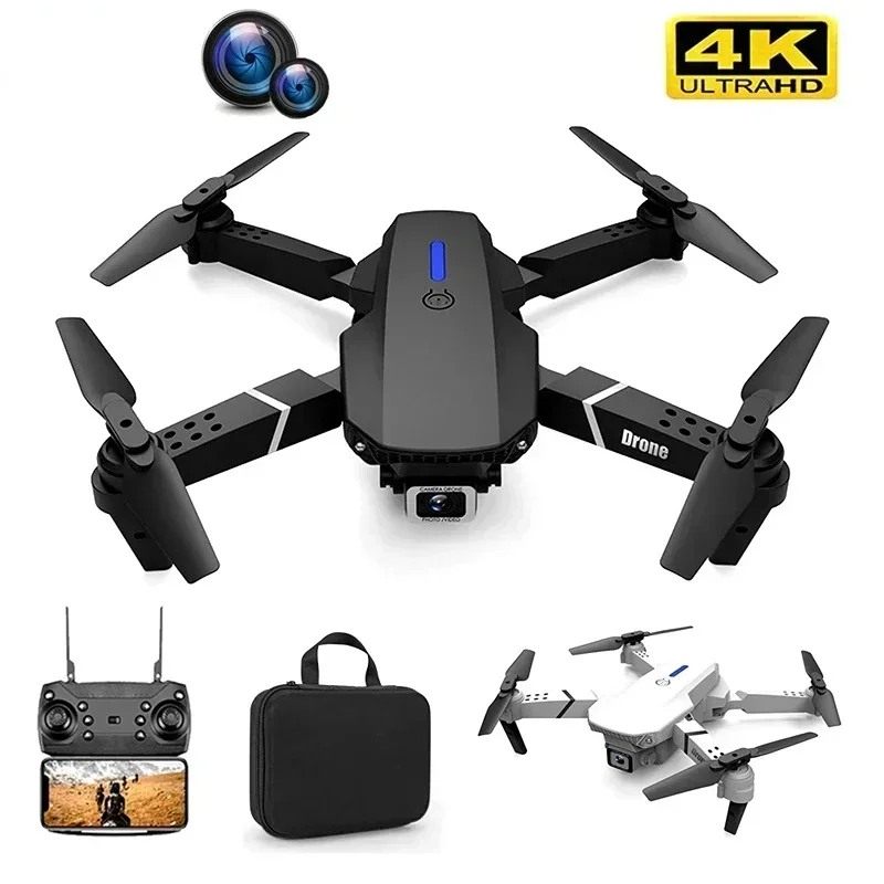 

HJ New Quadcopter E88 Pro WIFI Drone With Wide Angle HD 4K 1080P Camera Height Hold RC Foldable Quadcopter Dron Gift ToyToy