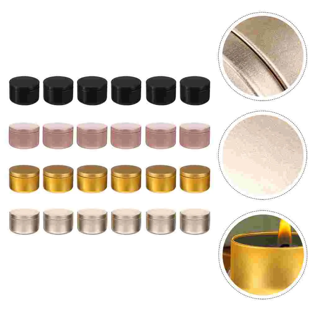 

Tin Tins Jarsjar Lids Making Box Metal Containers Round Cans Empty Candy Container Storage Diycookiejewelry Bulk Black Sample