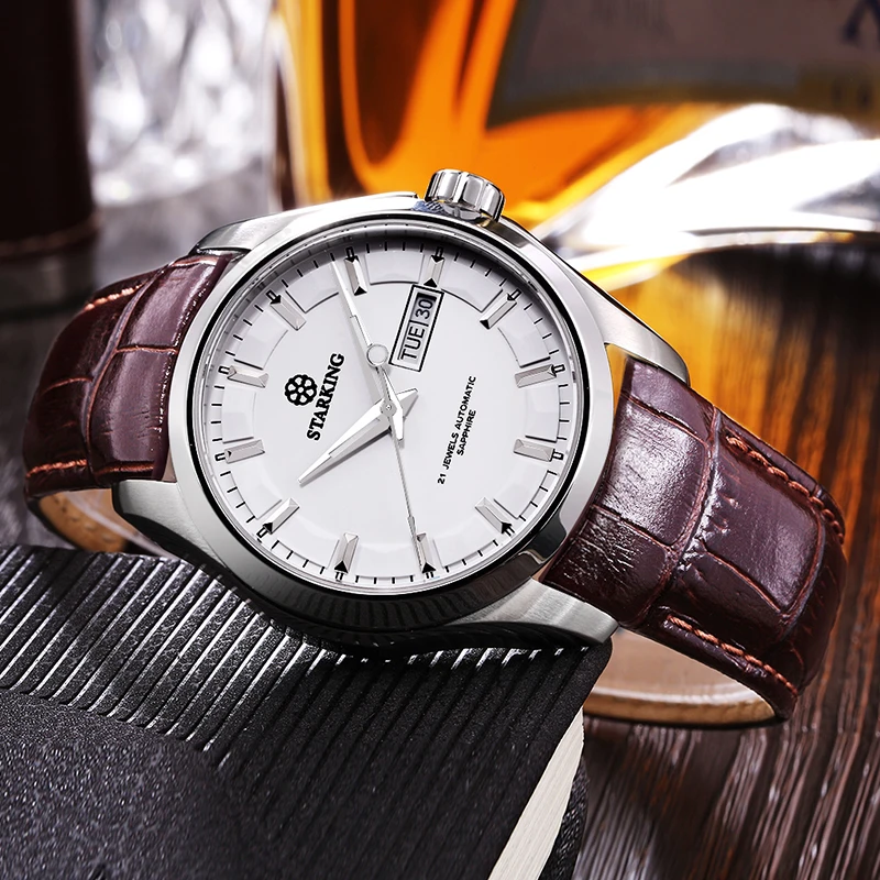 Мужские водонепроницаемые часы с ремешком из нержавеющей стали длина 50 м