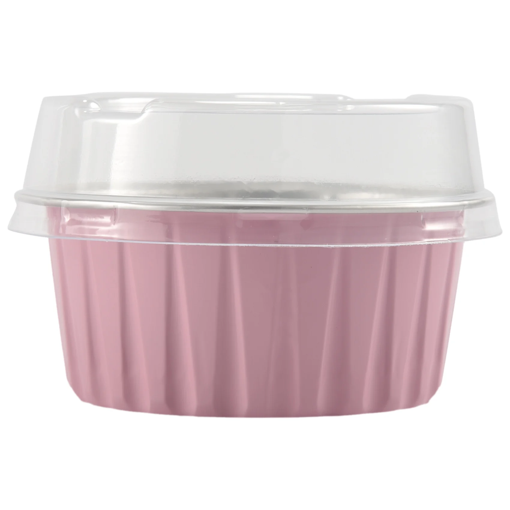 

100Pcs 5Oz 125Ml Disposable Cake Baking Cups Muffin Liners Cups with Lids Aluminum Foil Cupcake Baking