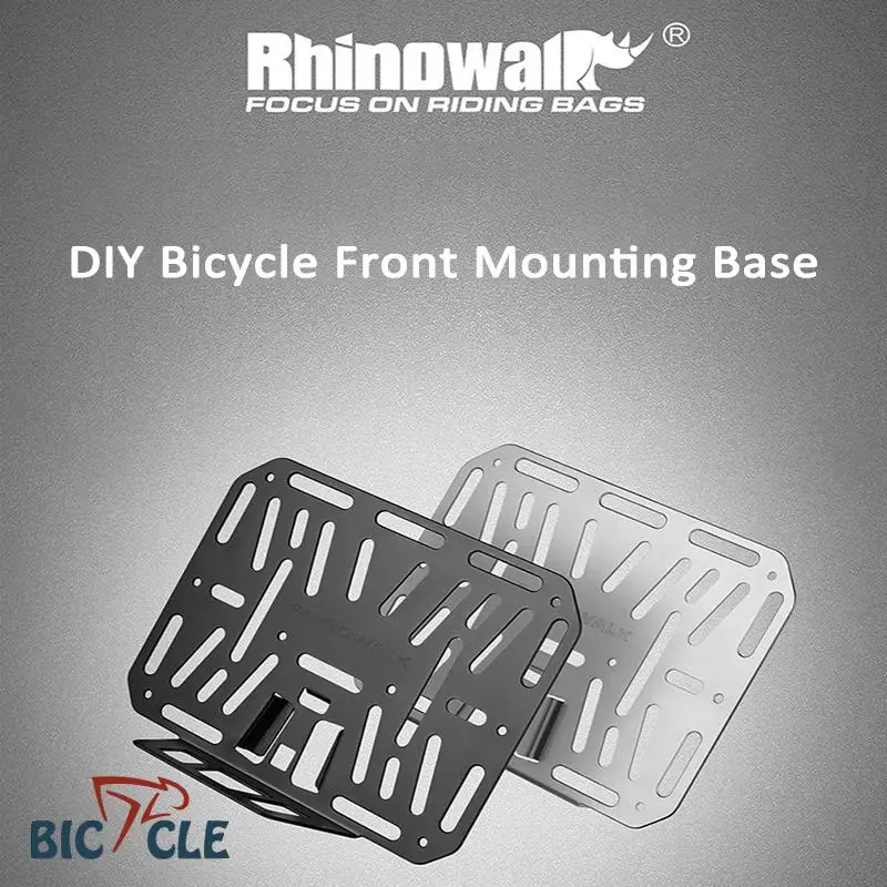 

Rhinowalk For Brompton Folding Bicycle Aluminum Alloy Front Luggage Rack DIY Bicycle Front Mounting Base Bicycle Accessories