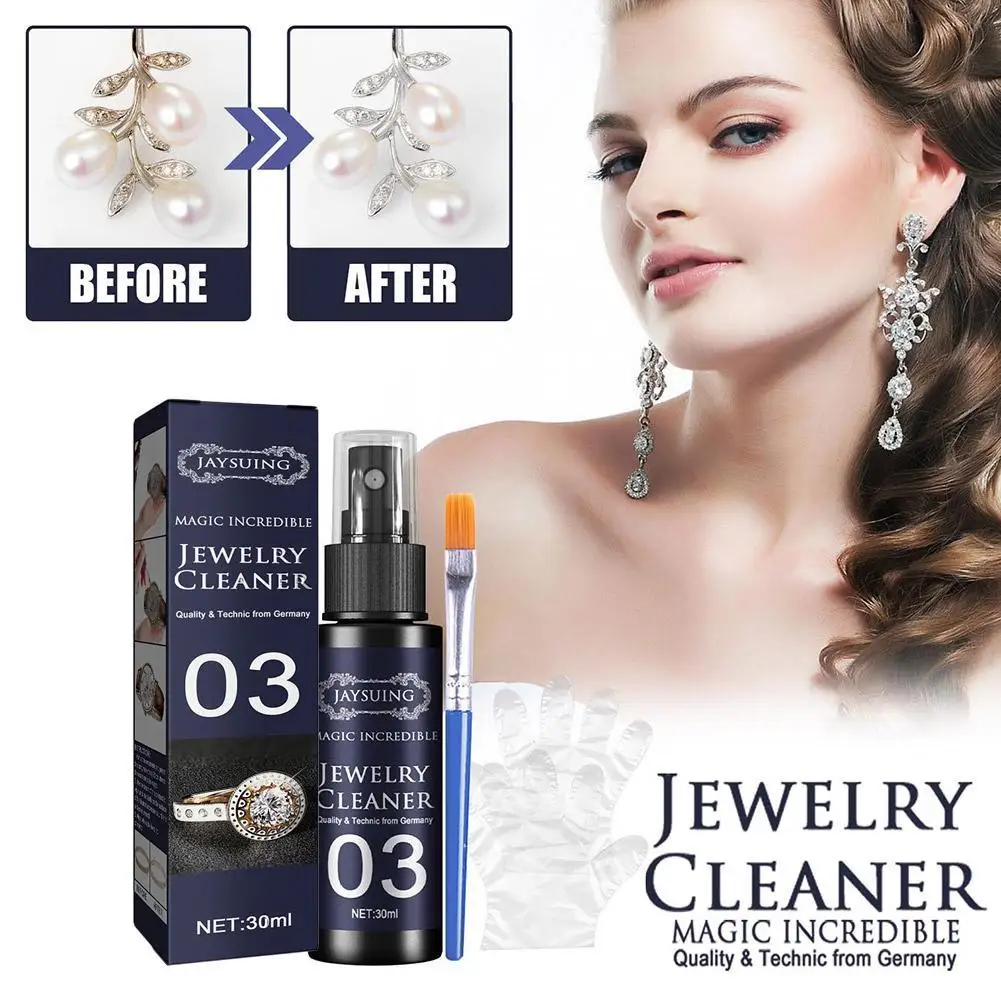 

30ml Jewelry Cleaner Diamond Silver Gold Jewelry Effective Cleaning Washing Fluid Multifunction Cleaner Non-toxic Tools