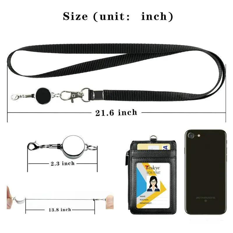 

Держатель для кредитных карт сотрудника, кредитная карта для бизнеса, шнурок для пропуска в автобус, кредитные карты, зажим с ремешком на ше...