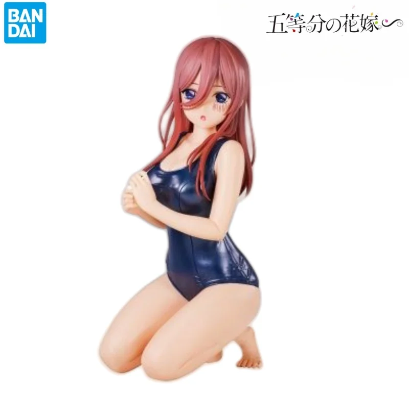 Фото В наличии модель куклы Bandai, новые персонажи аниме в штучной упаковке, квинтэссенция квинтуплетов, оригинальный гаражный комплект Nakano Miku №1