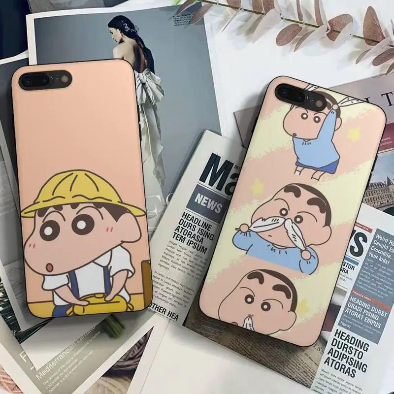 

Crayon Shin Chas Phone Case Fundas Shell Cover For Iphone 6 6s 7 8 Plus Xr X Xs 11 12 13 Mini Pro Max