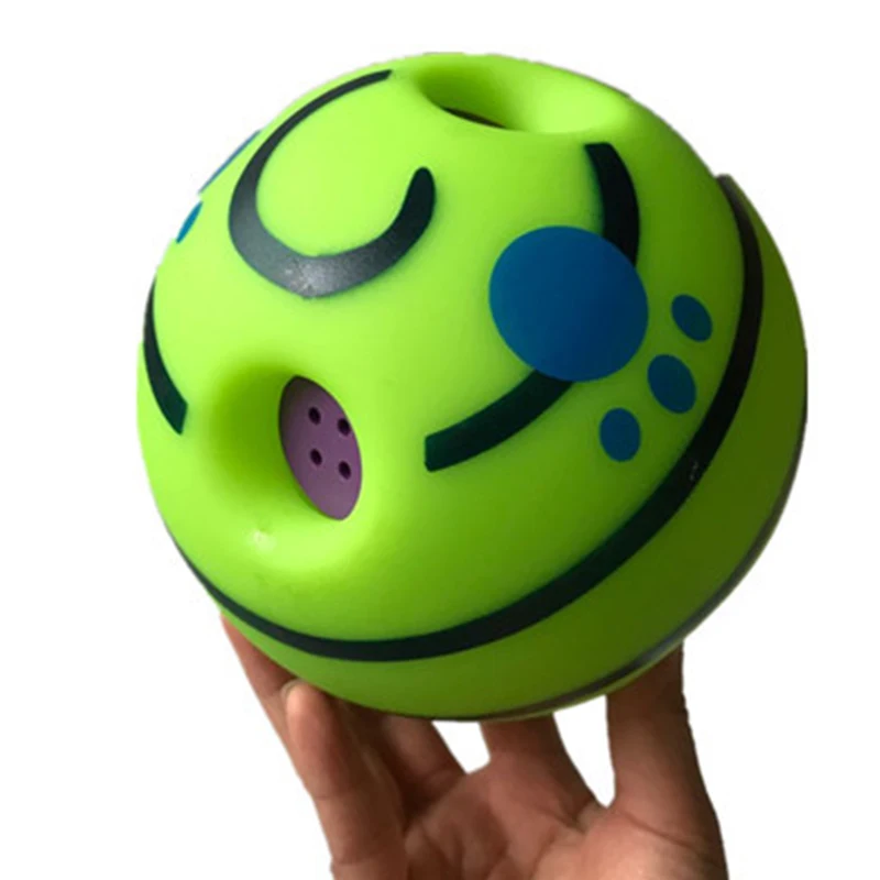 

14 см Wobble Wag Giggle Ball Silicon Jump интерактивная игрушка для собак