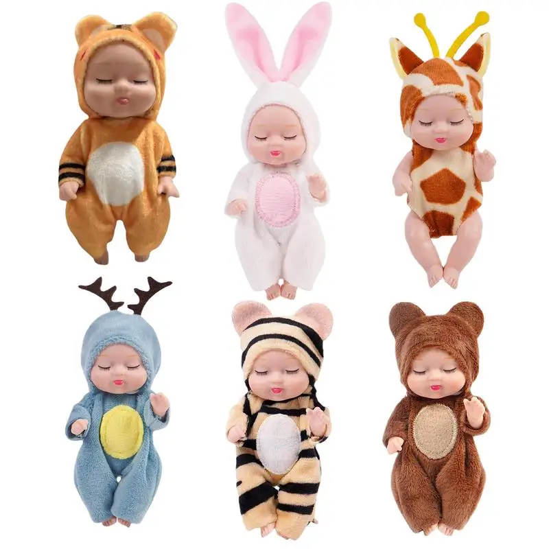 

6 шт./комплект, детские куклы, 11 х5 см