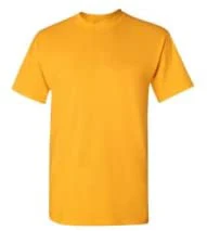 

Men's Basic Yellow Short Sleeve