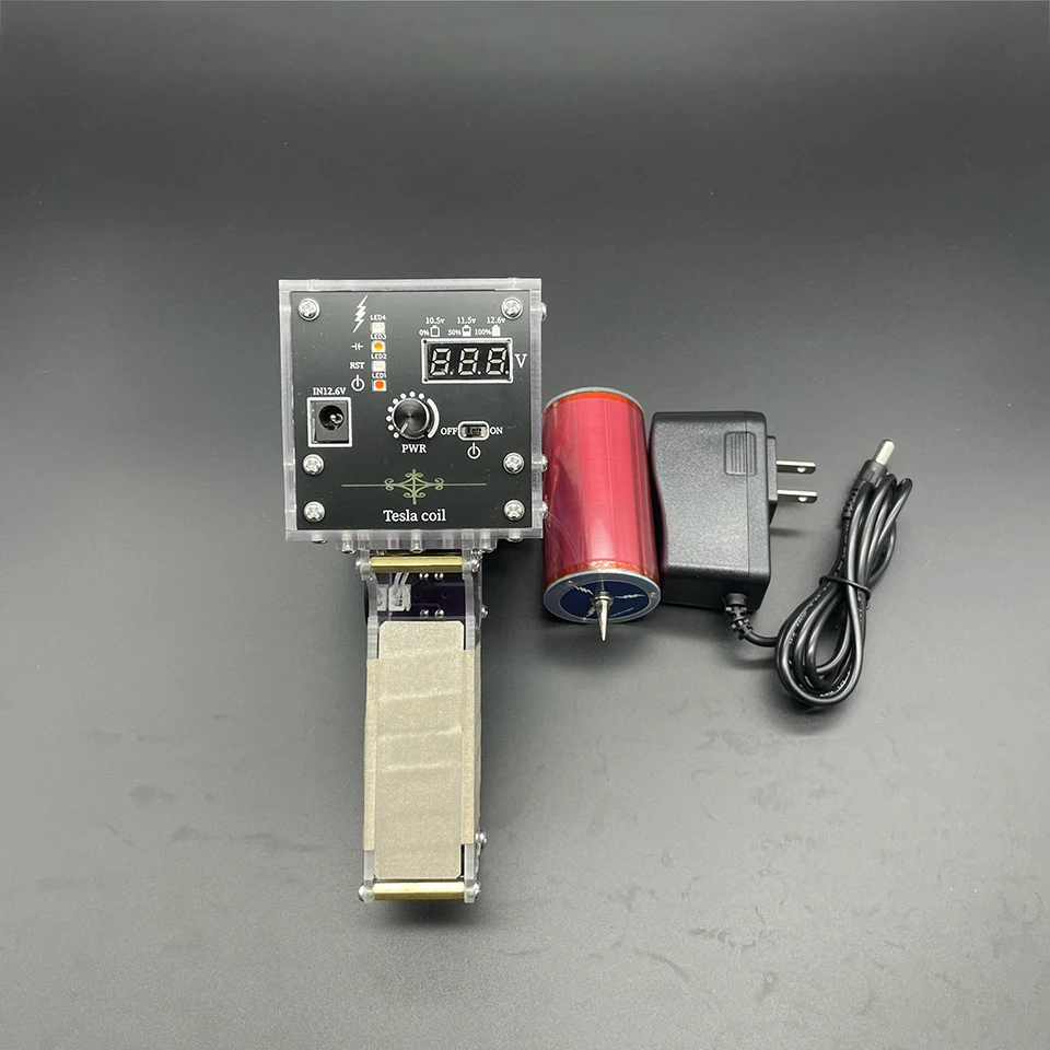 Portable Handheld Tesla Coil Artificial Lightning 10/13cm Electric Arc High Voltage Generator Scientific Experiment Tesla Coil