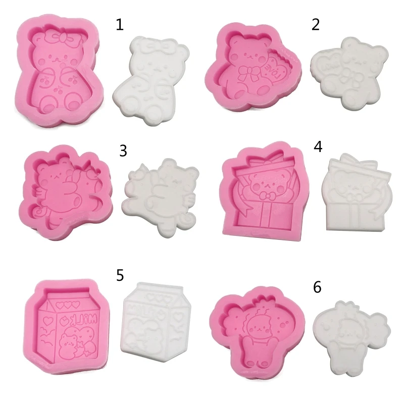 

D0LC 3D Silicone Mold Baking Mold BPA free Easy to De-mold Resin Casting Mold for Hobbyist DIY Baking Cake Fondant Decoration